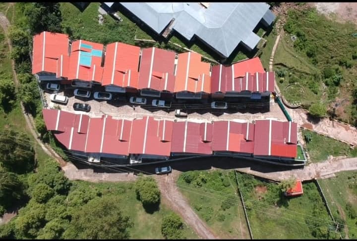 Aerial view of Swiss Cottages Six gated estate